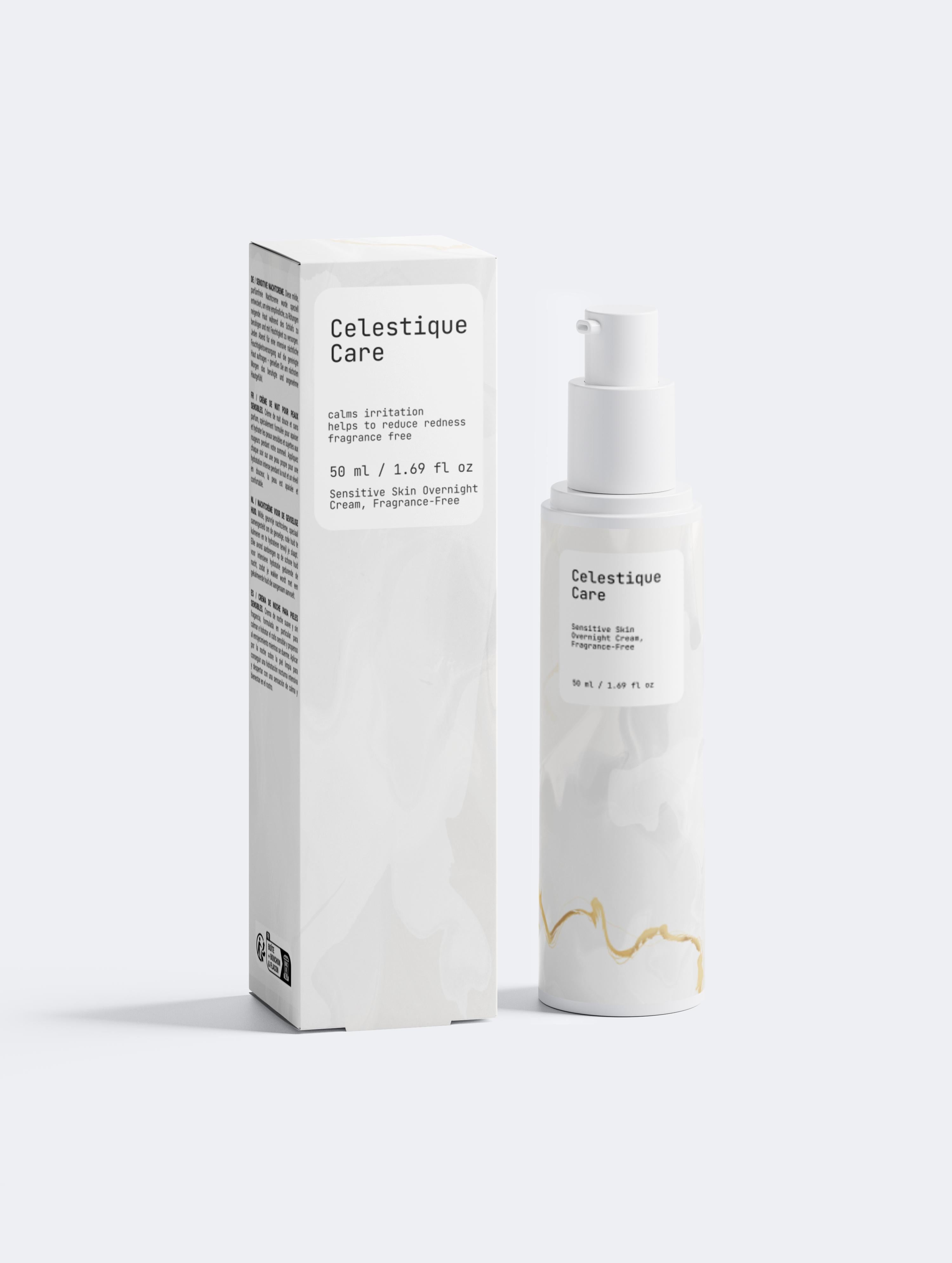 Sensitive Skin Overnight Cream, Fragrance-Free